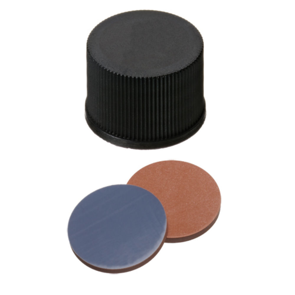 Screw Cap (Black) 15 mm, Butyl/PTFE Septa Lock Vialer och Plattor Produkter