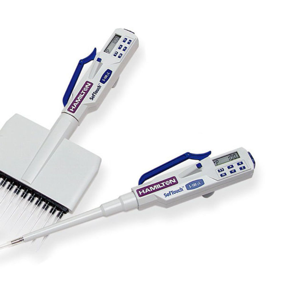 8Channel Electronic SofTouch Pipette 0.210 µL Pipetter