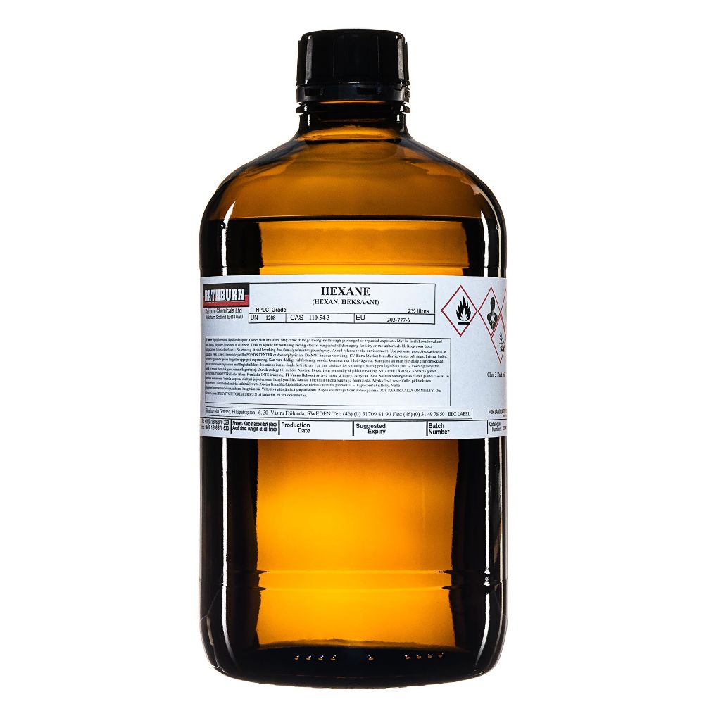 Hexane HPLC, 2,5 liter Lösningsmedel Produkter