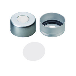 Crimp Cap (Clear lacquered) 11 mm, PTFE virginal Septa