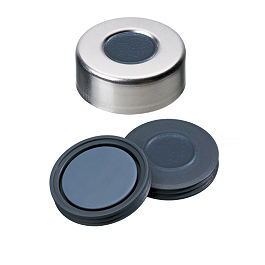 Crimp Cap (Clear lacquered) 20 mm, Bromo-Butyl/PTFE Septa