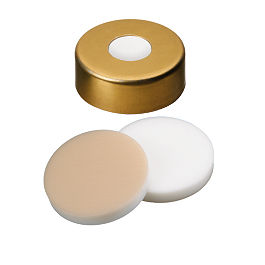 Crimp Cap (Gold lacquered) 20 mm, Silicone/PTFE Septa