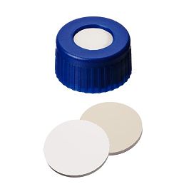 Screw Cap (Blue) 9 mm, Silicone/PTFE Septa