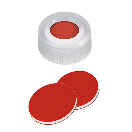 Screw Cap (Transparent) 9 mm, PTFE/Silicone/PTFE Septa