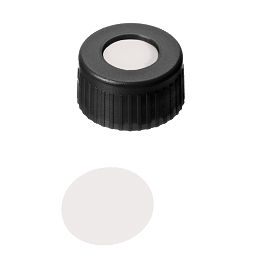 Screw Cap (Black) 9 mm, PTFE virginal Septa