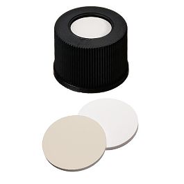 Screw Cap (Black) 10 mm, Silicone/PTFE Septa