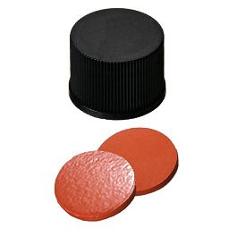 Screw Cap (Black) 10 mm, Nat.Rubber/TEF Septa