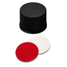 Screw Cap (Black) 13 mm, Silicone/PTFE Septa