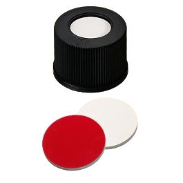 Screw Cap (Black) 13 mm, Silicone/PTFE Septa