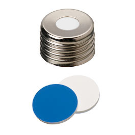 Screw Cap (Silver) 18 mm, Silicone/PTFE Septa