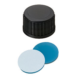 Screw Cap (Black) 18 mm, Silicone/PTFE Septa