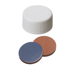 Screw Cap (White) 24 mm, Butyl/PTFE Septa