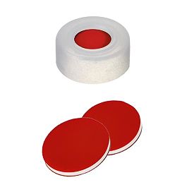 Snap Ring Cap (Transparent) 11 mm, PTFE/Silicone/PTFE Septa