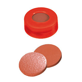 Snap Ring Cap (Red) 11 mm, Nat.Rubber/TEF Septa
