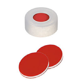 Snap Ring Cap (Transparent) 11 mm, PTFE/Silicone/PTFE Septa