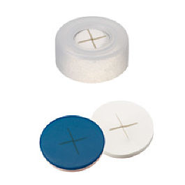 Snap Ring Cap (Transparent) 11 mm, Silicone/PTFE Septa