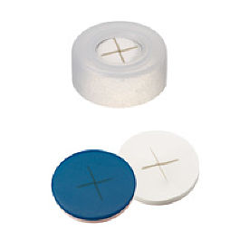 Snap Ring Cap (Transparent) 11 mm, Silicone/PTFE Septa