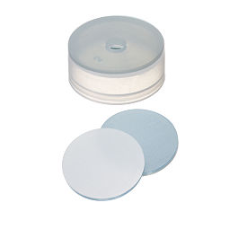 Snap Ring Cap (Transparent) 22 mm, Silicone/PTFE Septa