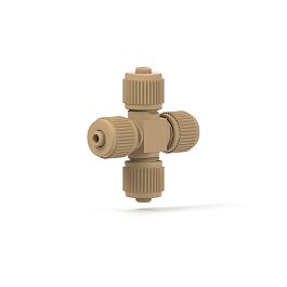 High Pressure - Cross, PEEK, Coned - 5/16-24