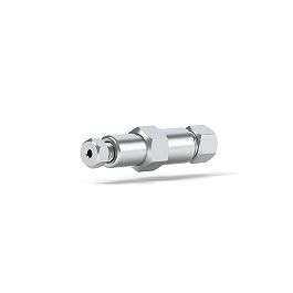Low Pressure - Adapter (Threaded), Stainless Steel, Flat-Bottom - 10-32 to 1/4-28