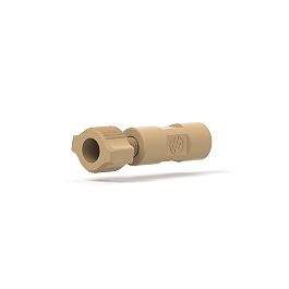 Low Pressure - Adapter (Threaded), PEEK, Flat-Bottom - 10-32 to 1/4-28 