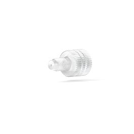 Low Pressure - Adapter (Threaded), PCTFE, Flat-Bottom - 5/16 to 1/4-28 