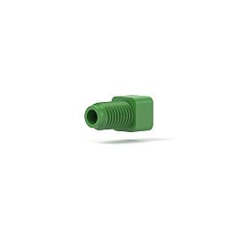 Delrin Fitting Flanged Flat-Bottom - 1/4-28 1/8 in 