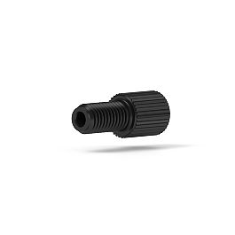 Delrin Nut Flangeless Flat-Bottom - 1/4-28 1/16 in Black