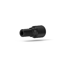 Delrin Nut Flangeless Flat-Bottom - M6 1/16 in Black