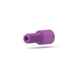 Delrin Nut Flangeless Flat-Bottom - 1/4-28 1/16 in Purple
