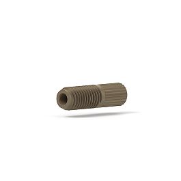 PPS Nut Flangeless Flat-Bottom - 1/4-28 1/16 in Natural