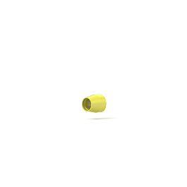 Tefzel Ferrule Flangeless Flat-Bottom - 1/4-28 1/8 in Yellow
