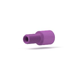 Delrin Nut Flangeless Flat-Bottom - 1/4-28 1/8 in Purple