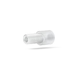 PFA Nut Flangeless Flat-Bottom - 1/4-28 1/8 in Natural