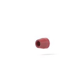 Tefzel Ferrule Flangeless Flat-Bottom - 1/4-28 or M6 2.0 mm Red