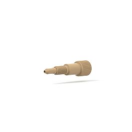 PEEK/PCTFE Nut One-Piece Coned - 6-40 1/32 in Natural
