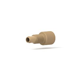 PCTFE Nut MiniStac - 1/4-28 Coned 1/8 in 