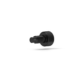 Delrin Plug Plug or Cap Flat-Bottom - 10-32 1/16 in Black