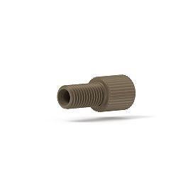 PPS Nut Flat-Bottom Flangeless Flat-Bottom - 1/4-28 1/8 in Natural