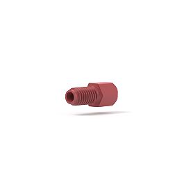 PEEK Fitting VacuTight 1/16 in Red