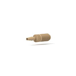Adapter - Barbed to Threaded Male, Primary - Tefzel® (ETFE), 2.00 mm (0.080'')
