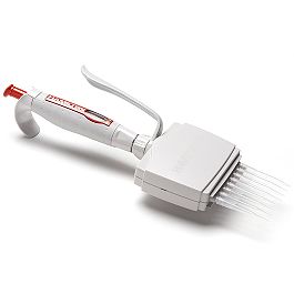 8-Channel Adjustable Volume SoftGrip Pipette 5-50 µL