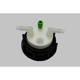 Smart Waste Caps S60 1 entries (1/16''), 2 leaks (6-9 mm), w. charcoal filter port