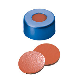 Crimp Cap (Blue lacquered) 11 mm, Nat.Rubber/Butyl/TEF Septa