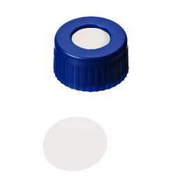 Screw Cap (Blue) 9 mm, PTFE virginal Septa