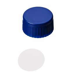 Screw Cap (Blue) 9 mm, PTFE virginal Septa