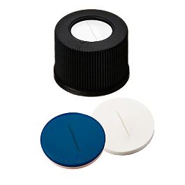 Screw Cap (Black) 10 mm, Silicone/PTFE Septa