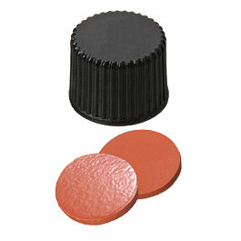 Screw Cap (Black) 15 mm, Nat.Rubber/TEF Septa