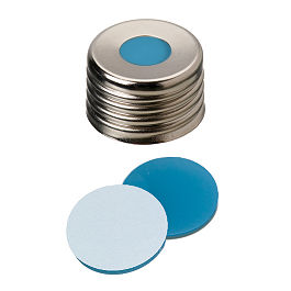 Screw Cap (Silver) 18 mm, Silicone/PTFE Septa