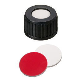 Screw Cap (Black) 18 mm, Silicone/PTFE Septa